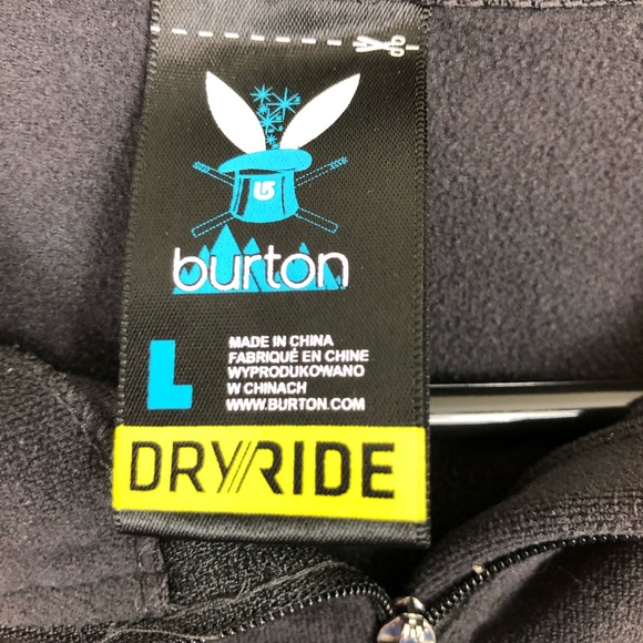 Burton Dry Ride 1/4 Zip Fleece Base Layer Sz L - Picture 3 of 7